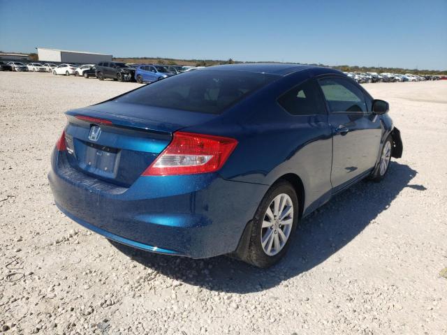2HGFG3B17CH536507 - 2012 HONDA CIVIC EXL 蓝色 照片 4