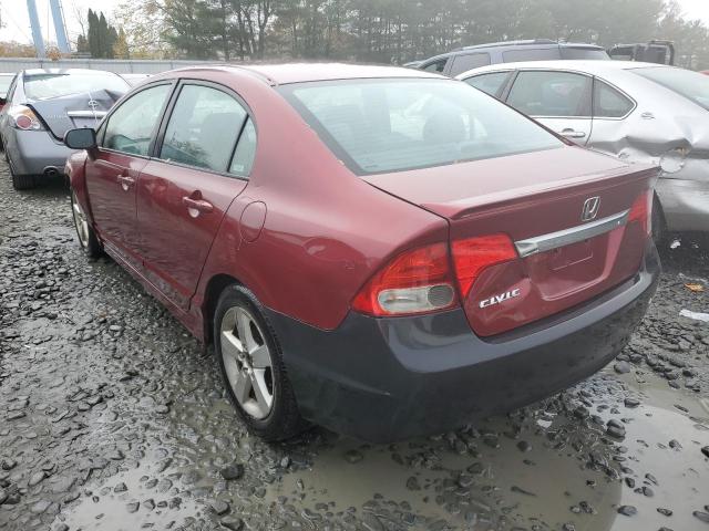 2HGFA16619H533784 - 2009 HONDA CIVIC LX-S BURGUNDY photo 3