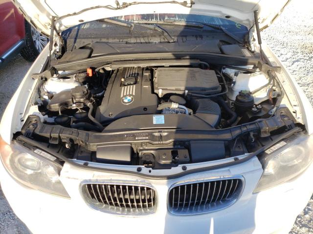 WBAUN93509VK40340 - 2009 BMW 135 I WHITE photo 7