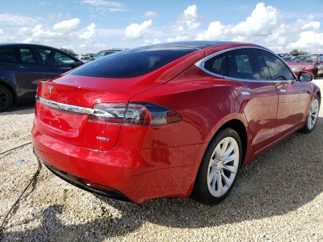 5YJSA1E29JF270272 - 2018 TESLA MODEL S Qırmızı foto 4