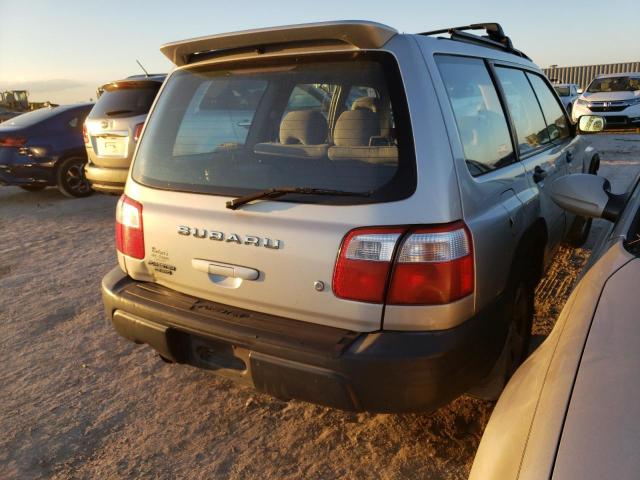 JF1SF63581H724044 - 2001 SUBARU FORESTER L SILVER photo 4