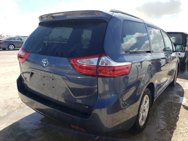 5TDKK3DC9FS624913 - 2015 TOYOTA SIENNA LE BLUE photo 4