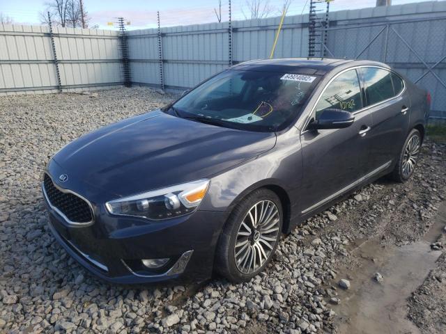 KNALN4D72E5128194 - 2014 KIA CADENZA PR GRAY photo 2