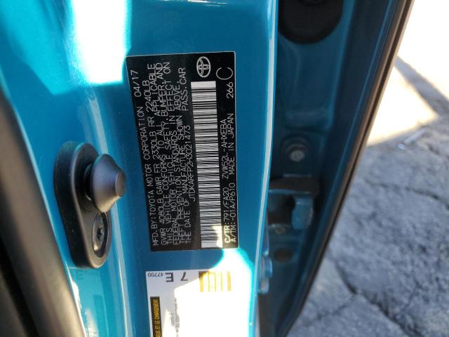 JTDKARFP2H3021473 - 2017 TOYOTA PRIUS PRIM 蓝色 照片 10