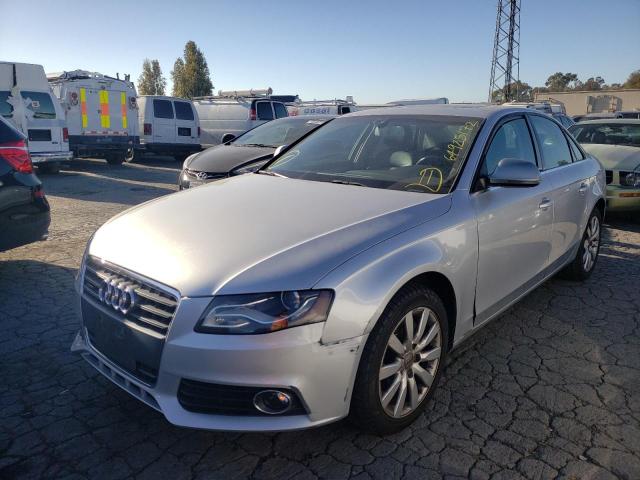 WAUSF78K49A095124 - 2009 AUDI A4 PREMIUM SILVER photo 2