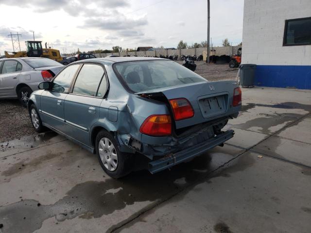 2HGEJ6613YH533216 - 2000 HONDA CIVIC BASE BLUE photo 3