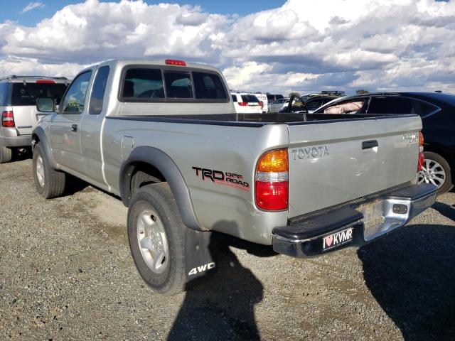 5TEWN72N34Z386058 - 2004 TOYOTA TACOMA XTR SILVER photo 3