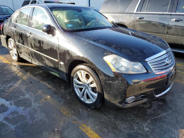 JNKBY01F98M551101 - 2008 INFINITI M45 BLACK photo 1