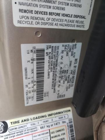 5LMFU27537LJ24910 - 2007 LINCOLN NAVIGATOR TAN photo 10