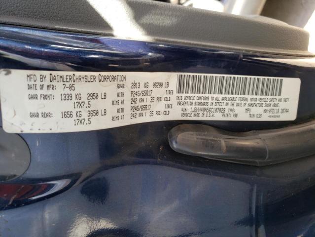 1J8HH48N56C107029 - 2006 JEEP COMMANDER 蓝色 照片 10