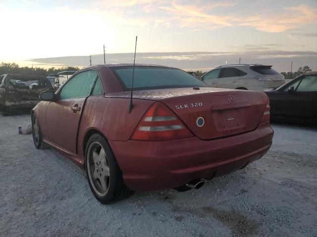 WDBKK65F71F224317 - 2001 MERCEDES-BENZ SLK 320 BURGUNDY photo 3