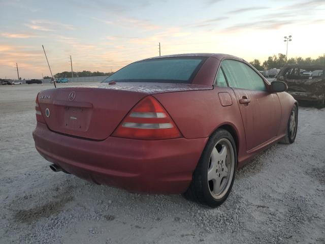 WDBKK65F71F224317 - 2001 MERCEDES-BENZ SLK 320 BURGUNDY photo 4