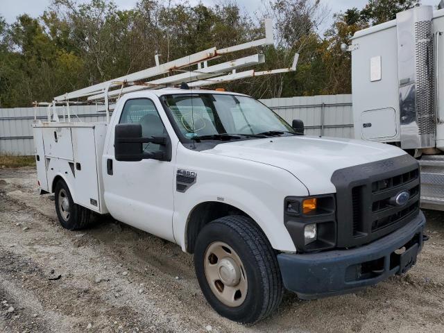 1FDWF30548EC94339 - 2008 FORD F350 SRW S WHITE photo 1