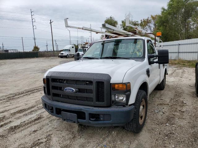 1FDWF30548EC94339 - 2008 FORD F350 SRW S WHITE photo 2