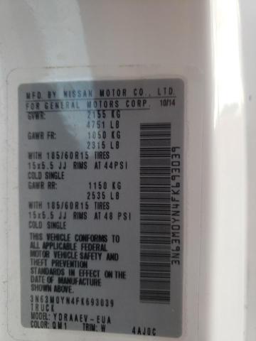 3N63M0YN4FK693039 - 2015 CHEVROLET CITY EXPRE Ağ foto 10