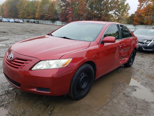 4T1BE46K37U068737 - 2007 TOYOTA CAMRY CE RED photo 2