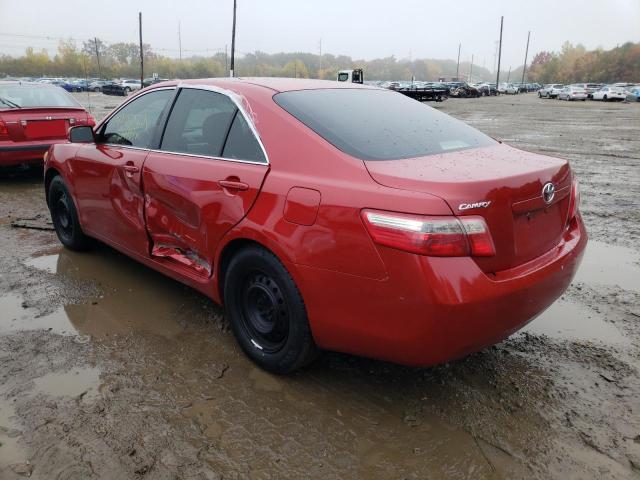 4T1BE46K37U068737 - 2007 TOYOTA CAMRY CE RED photo 3