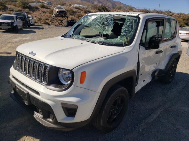 ZACNJDAB1MPM17909 - 2021 JEEP RENEGADE S WHITE photo 2