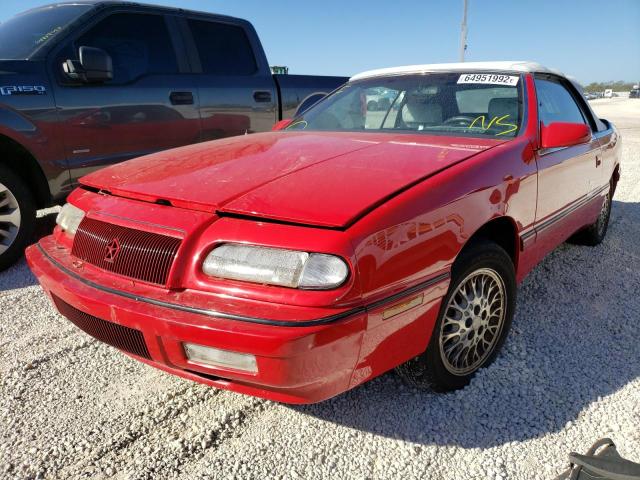 1C3EU4533RF264137 - 1994 CHRYSLER LEBARON BA RED photo 2