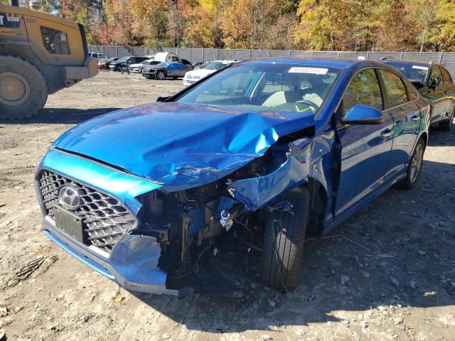 5NPE34AF8KH737525 - 2019 HYUNDAI SONATA LIM BLUE photo 2