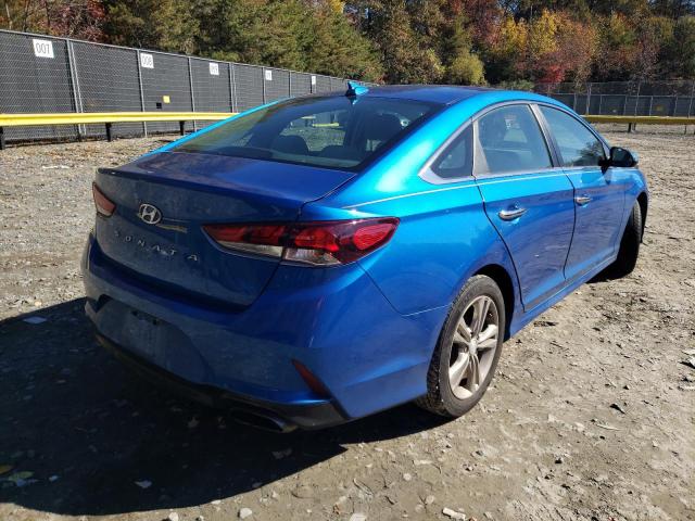 5NPE34AF8KH737525 - 2019 HYUNDAI SONATA LIM BLUE photo 4