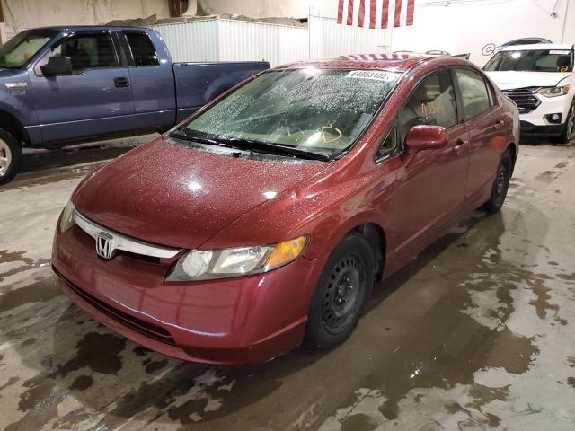 1HGFA16978L016906 - 2008 HONDA CIVIC EXL Qırmızı foto 2