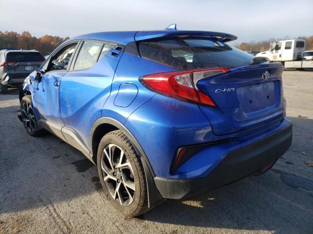 NMTKHMBX3JR049810 - 2018 TOYOTA C-HR XLE BLUE photo 3