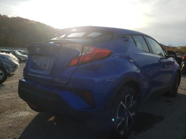 NMTKHMBX3JR049810 - 2018 TOYOTA C-HR XLE BLUE photo 4