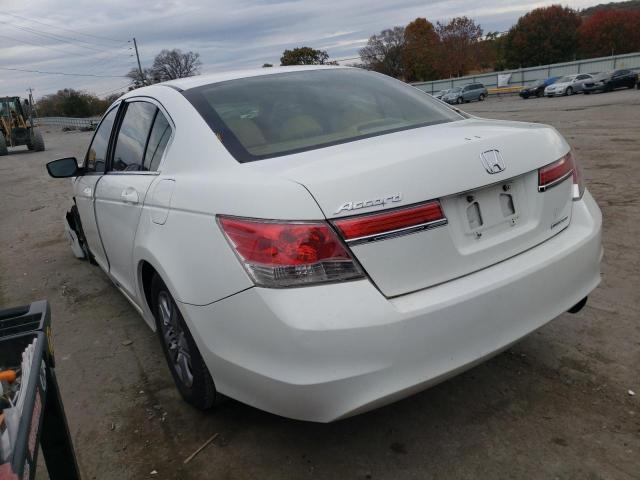 1HGCP2F6XCA065969 - 2012 HONDA ACCORD SE WHITE photo 3