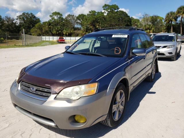 4S4BP86C074307588 - 2007 SUBARU LEGACY OUT BLUE photo 2