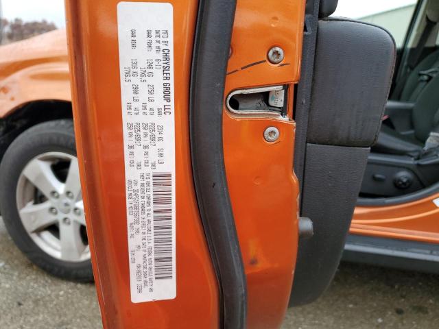 3D4PG1FG8BT567392 - 2011 DODGE JOURNEY MA ORANGE photo 10