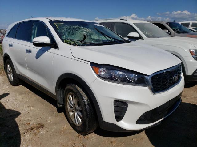 5XYPG4A35KG517785 - 2019 KIA SORENTO L WHITE photo 1