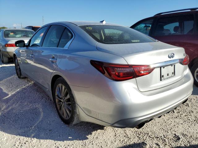 JN1EV7AP2KM519867 - 2019 INFINITI Q50 LUXE SILVER photo 3