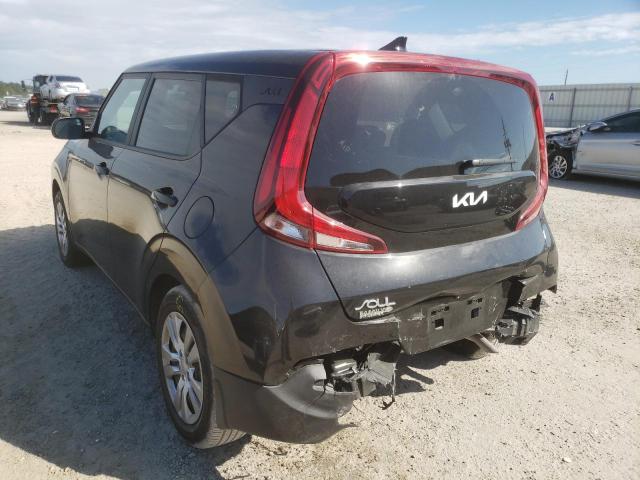 KNDJ23AU2N7153561 - 2022 KIA SOUL LX BLACK photo 3