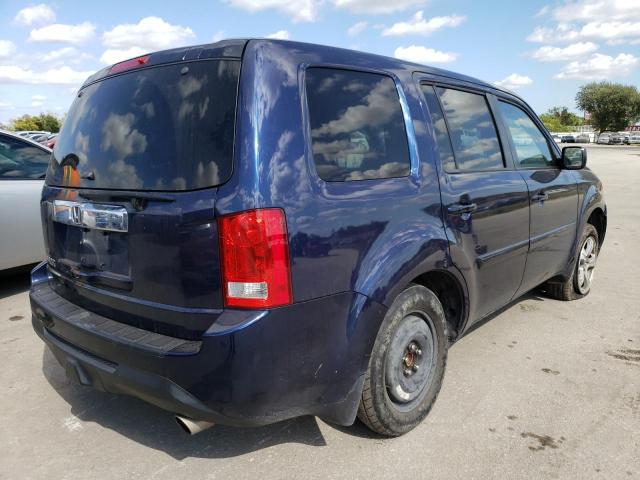 5FNYF3H77FB019093 - 2015 HONDA PILOT EXLN BLUE photo 4