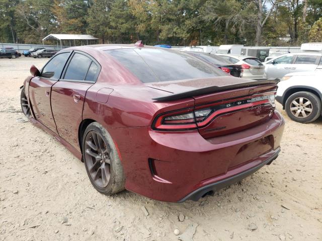 2C3CDXGJ3LH129735 - 2020 DODGE CHARGER SC BURGUNDY photo 3