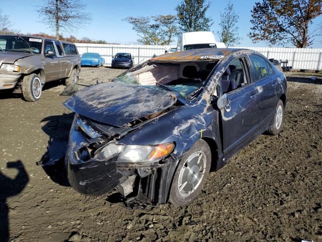 JHMFA36237S030303 - 2007 HONDA CIVIC HYBR GRAY photo 2