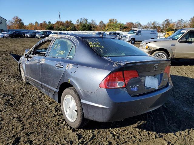 JHMFA36237S030303 - 2007 HONDA CIVIC HYBR GRAY photo 3