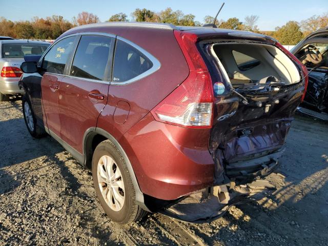 5J6RM3H7XCL025726 - 2012 HONDA CRV BURGUNDY photo 3