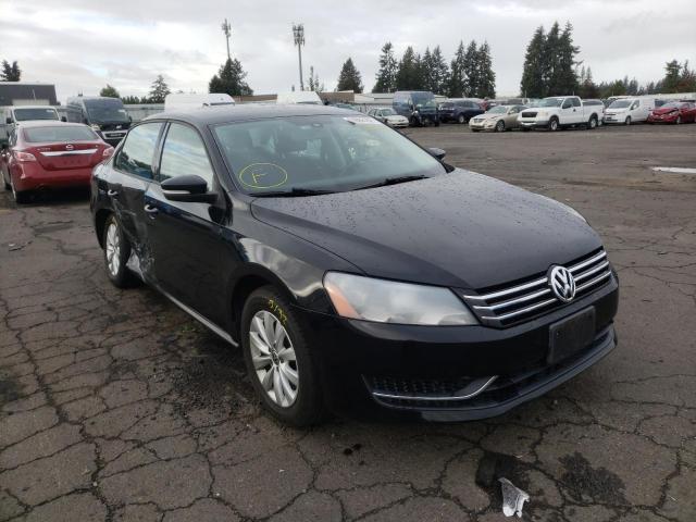 1VWAH7A31DC042144 - 2013 VOLKSWAGEN PASSAT S BLACK photo 1