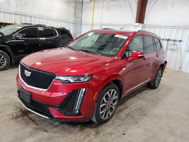 1GYKPGRS2MZ141214 - 2021 CADILLAC XT6 SPORT RED photo 2