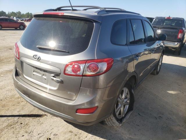 5XYZK4AG6CG155820 - 2012 HYUNDAI SANTA FE L SILVER photo 4