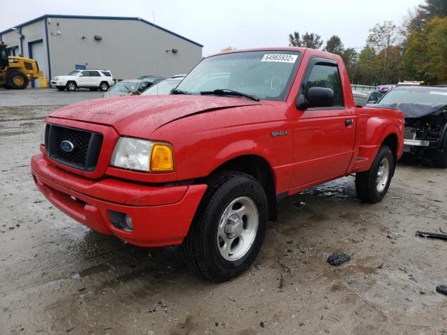 1FTYR10U44PA86170 - 2004 FORD RANGER XL RED photo 2