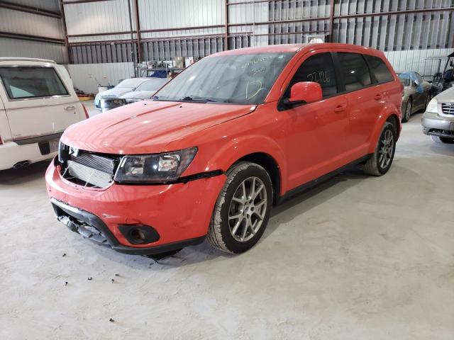 3C4PDCEG2JT425914 - 2018 DODGE JOURNEY GT RED photo 2