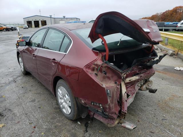 1N4AL2APXCC207443 - 2012 NISSAN ALTIMA BAS MAROON photo 3