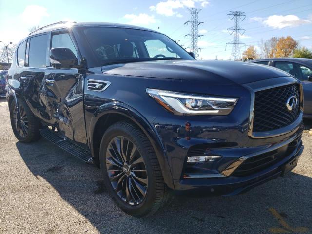 JN8AZ2AE2M9271356 - 2021 INFINITI QX80 LUXE BLUE photo 1