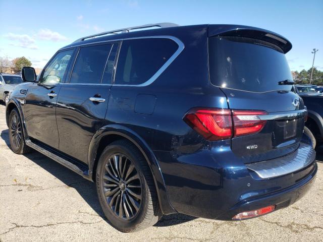 JN8AZ2AE2M9271356 - 2021 INFINITI QX80 LUXE BLUE photo 3