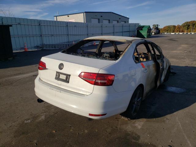 3VW1K7AJ4FM254635 - 2015 VOLKSWAGEN JETTA BASE WHITE photo 4