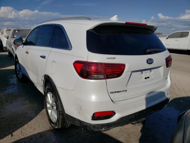 5XYPG4A33KG527750 - 2019 KIA SORENTO L WHITE photo 3