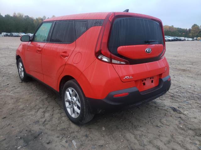 KNDJ23AUXM7****** - 2021 KIA SOUL LX RED photo 3